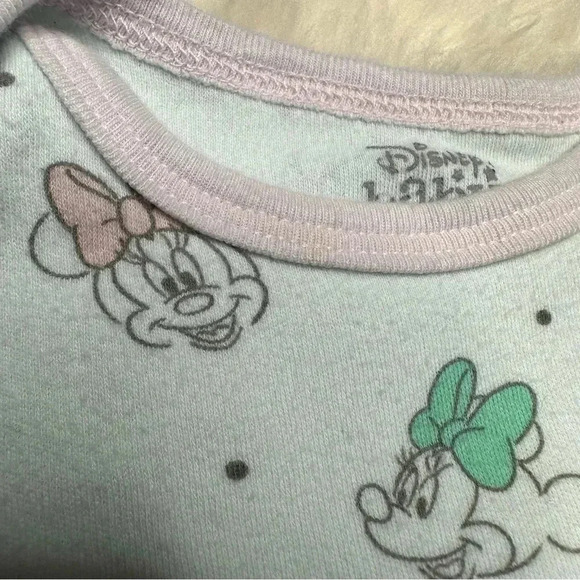 Disney Baby Onesie White  / Pink Minnie Mouse Size Newborn - Picture 6 of 16